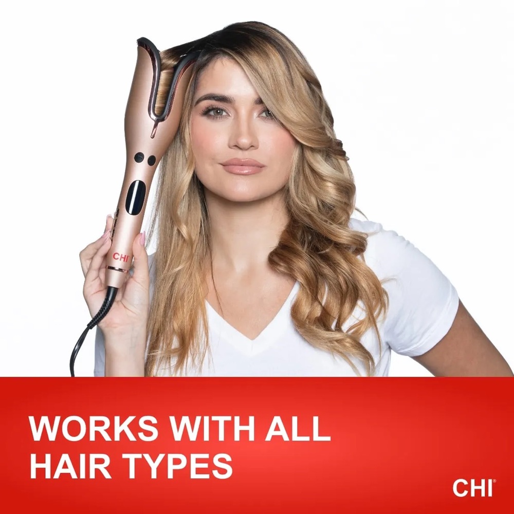 CHI spin curling 1 inch rotating barrel